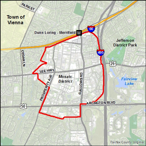 Merrifield Visinity Map